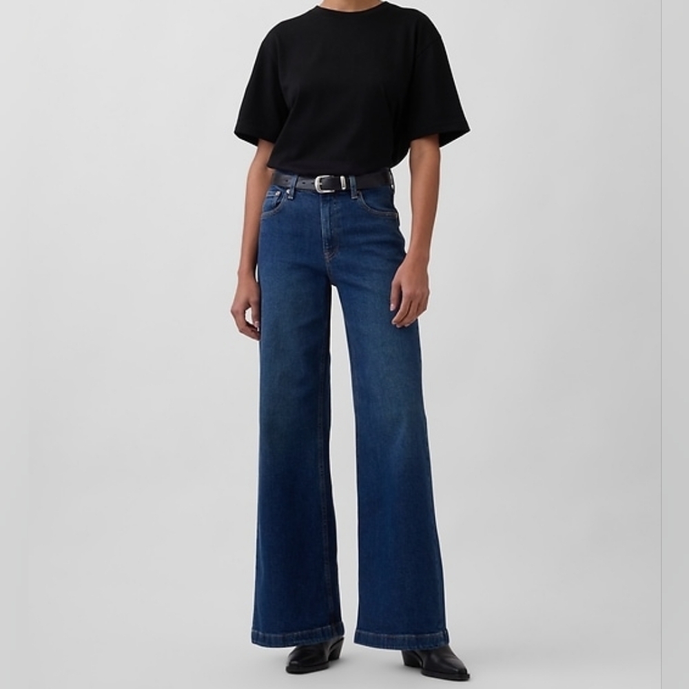 GAP High-rise Stride Wide-leg Jeans - Women's Size 29 / 8L
